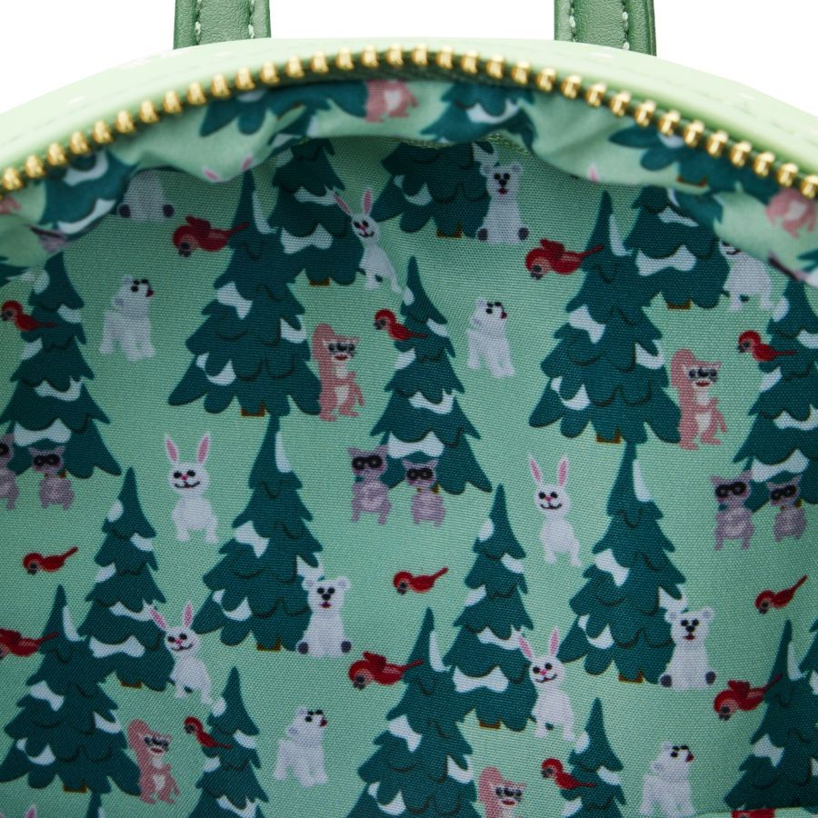 Thumbnail: Loungefly Rudolph - Holiday Group Mini Backpack inside view