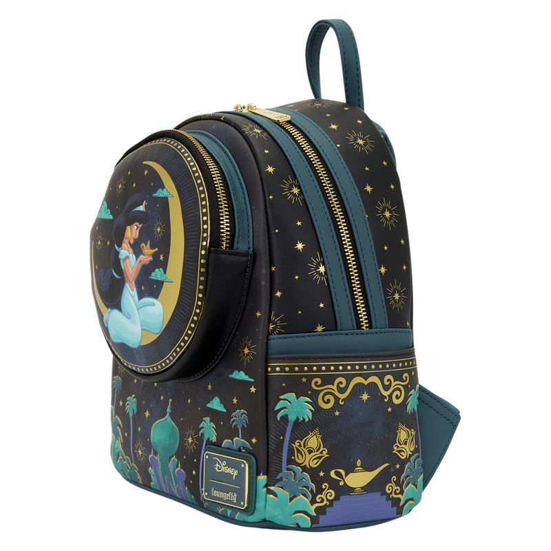 Loungefly-Disney Aladdin Princess Jasmine Moonlit Palace Mini Backpack side view