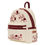 Thumbnail: Loungefly - Cream & Red Floral Mid-Size Backpack side