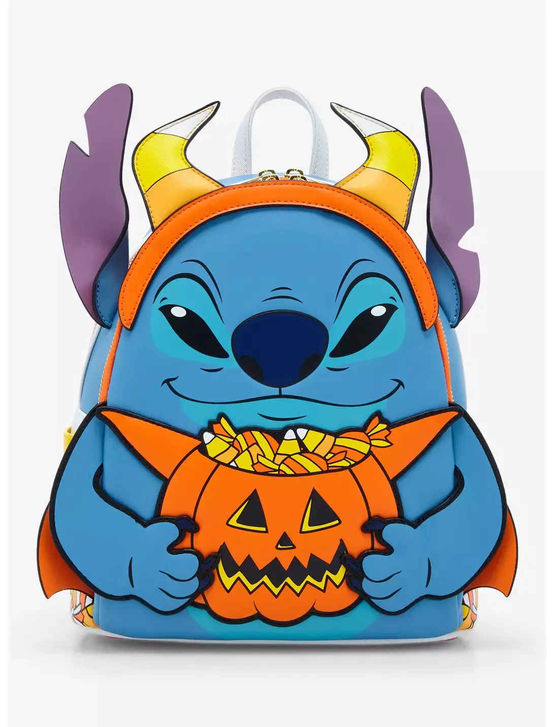 Loungefly Disney Lilo & Stitch Candy Corn Stitch Glow-in-the-Dark Mini Backpack