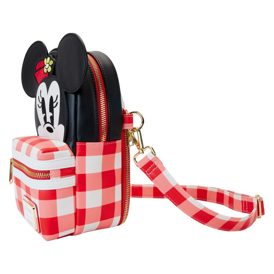 Thumbnail: Loungefly-Minnie Mouse - Cup Holder Crossbody Bag side