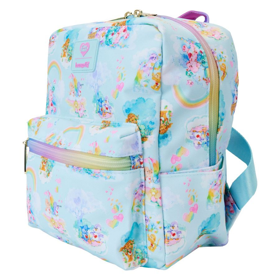 Thumbnail: Loungefly-Care Bears - Cousins All-over-print Nylon Square Mini Backpack