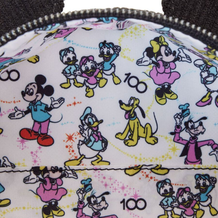 Thumbnail: Loungefly-Disney: D100 - Classic Corduroy Convertible Mini Backpack/Crossbody Ba