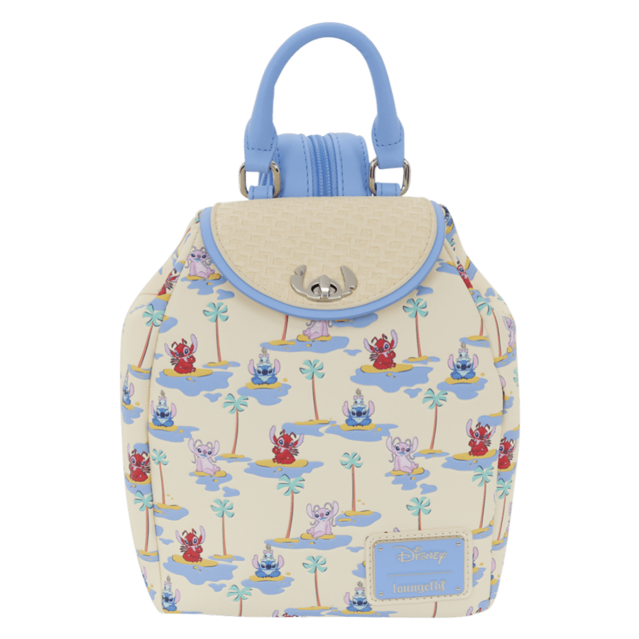 Loungefly- Disney- Lilo & Stitch – Stitch, Angel, & Leroy Micro Mini Backpack