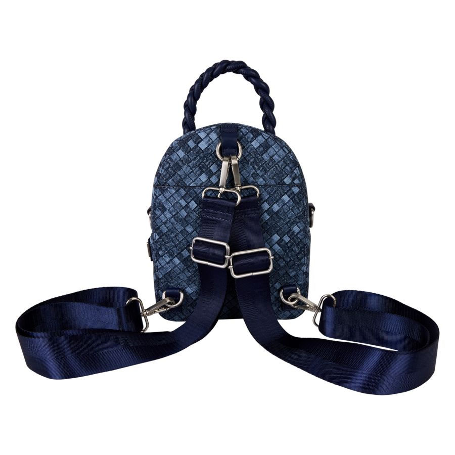 Thumbnail: Loungefly - Denim Convertable Mini Backpack rear view