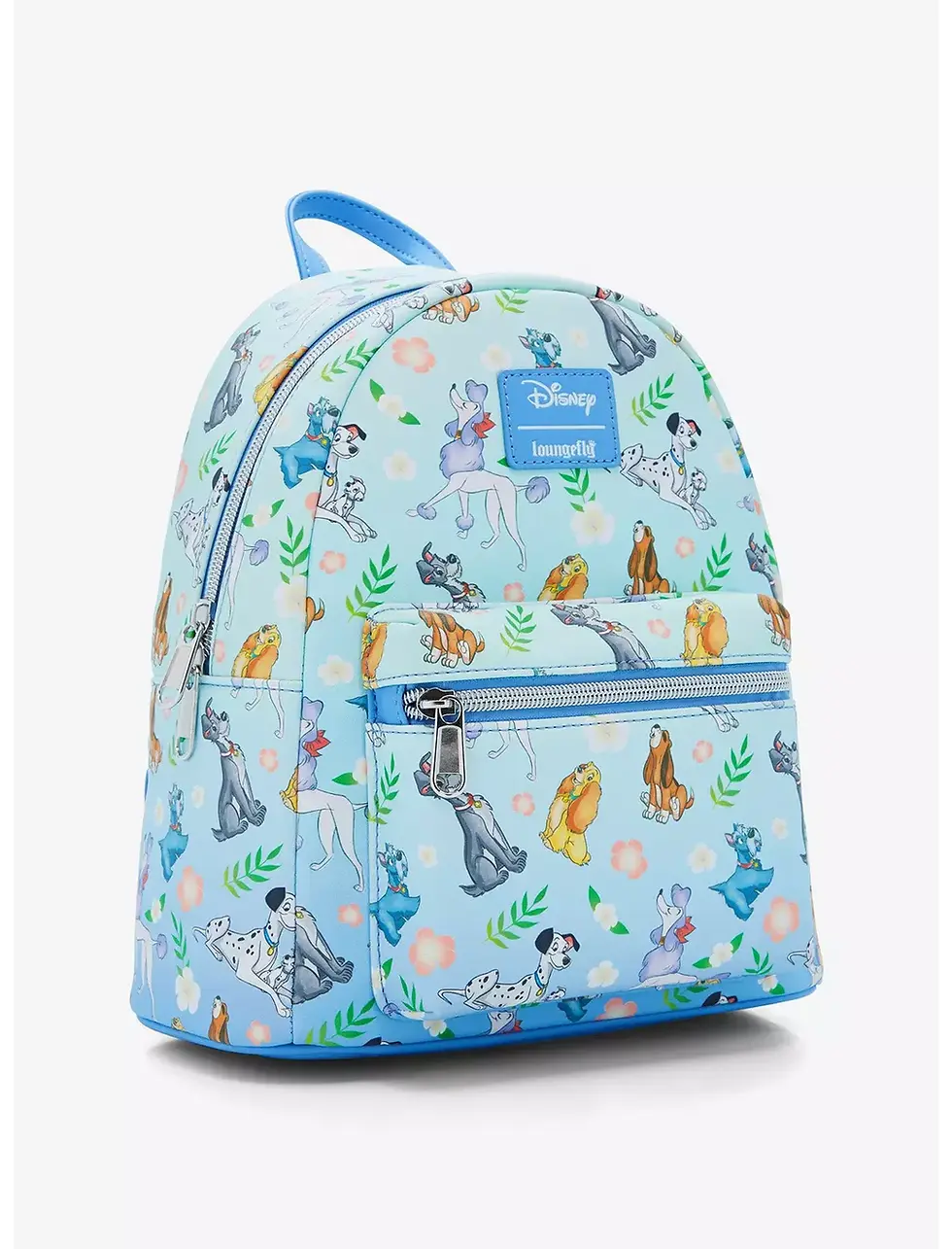 Loungefly Disney Dogs Floral Mini Backpack photo side view
