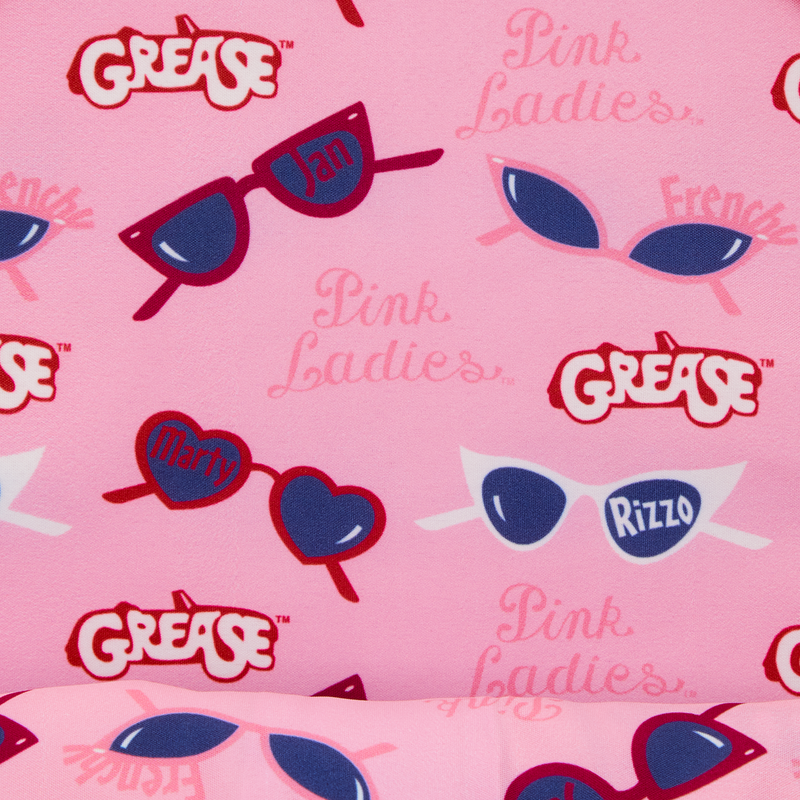 Thumbnail: Loungefly-Grease Exclusive Pink Ladies Cosplay Mini Backpack inside view