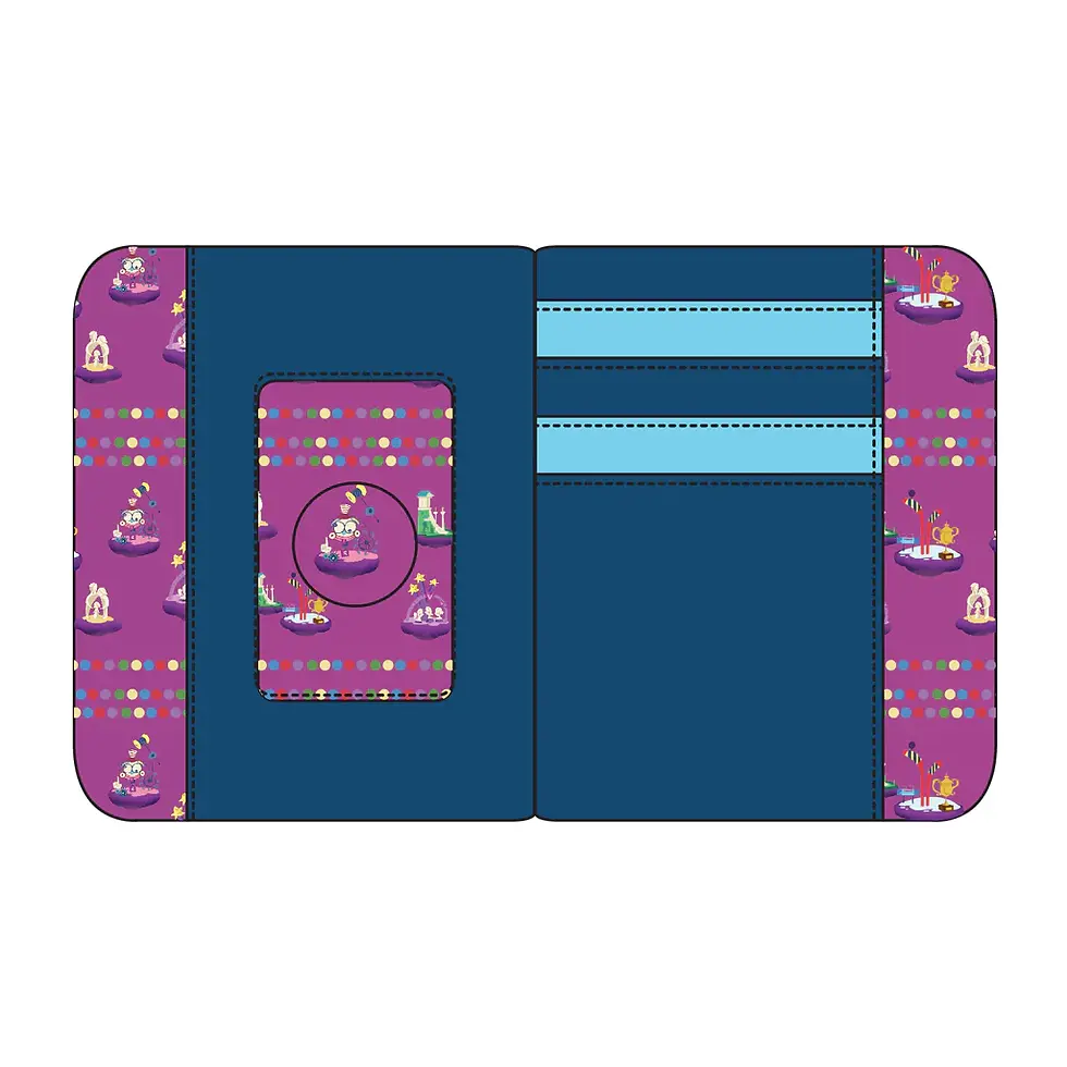 Thumbnail: Loungefly Inside Out- Control Panel Zip Around Wallet