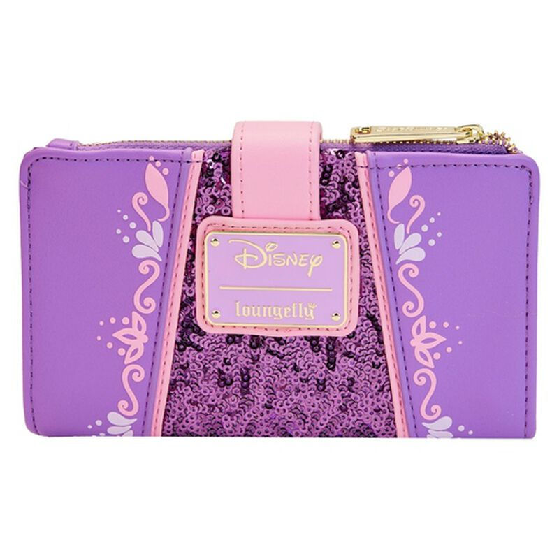 Thumbnail: Loungefly- Disney Princess Rapunzel Sequin Glow Flap Wallet