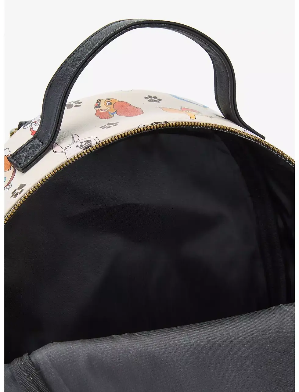 Thumbnail: Loungefly- Disney I'm A Dog Person Mini Backpack inside view