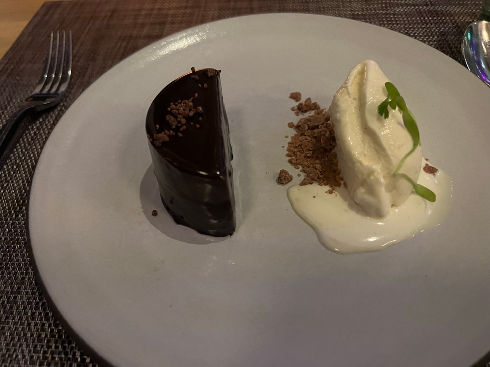 Aztec Chocolate tart dessert eden Celebrity Beyond