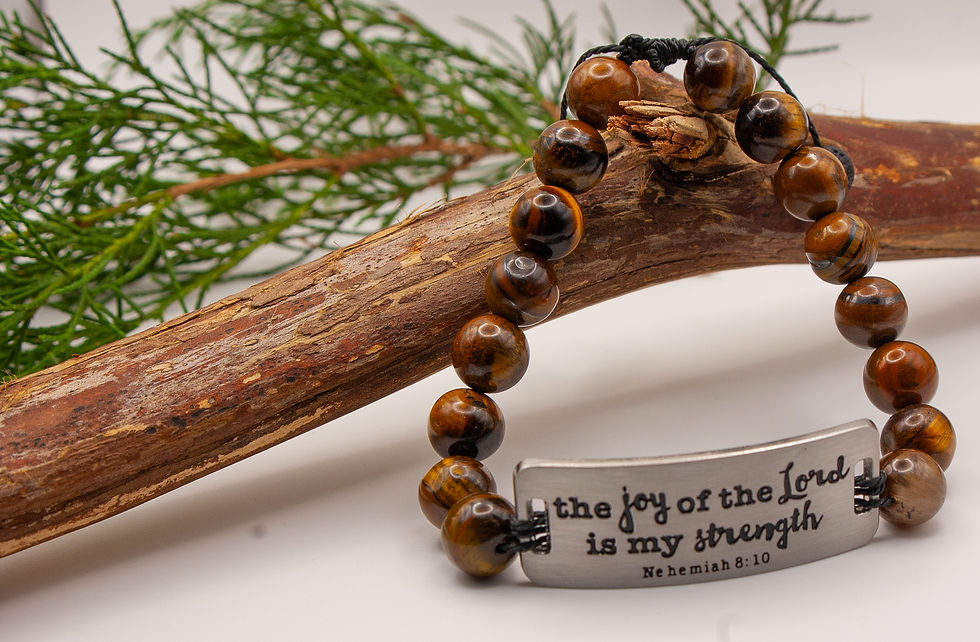 Tiger Eye Engraved Bracelet ⁹