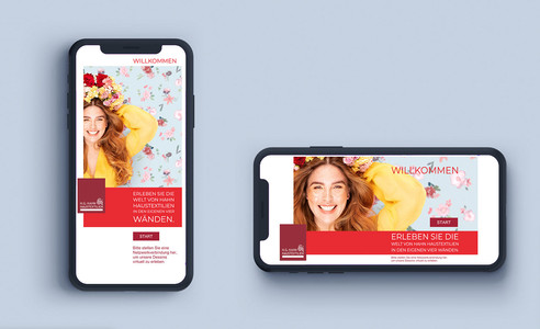UI of mobile Augmented Reality app by AVK Terwey XR