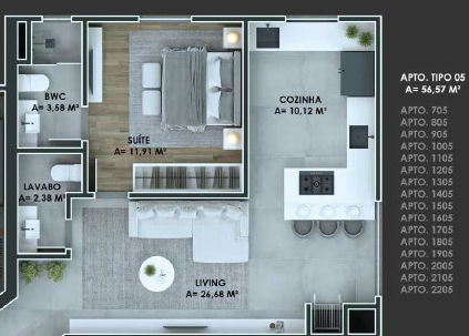 Miniatura: APARTAMENTO  A VENDA NA PRAIA