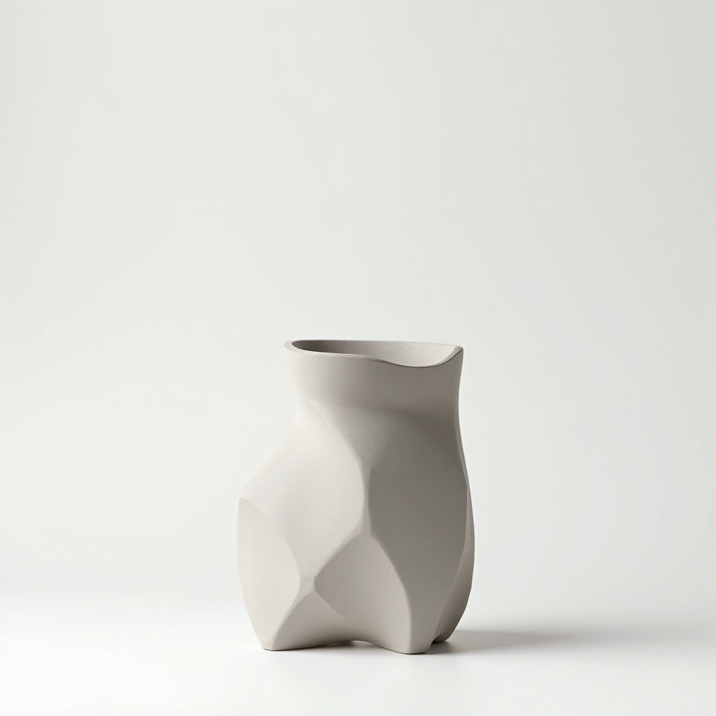 Sculptural Concrete Vase