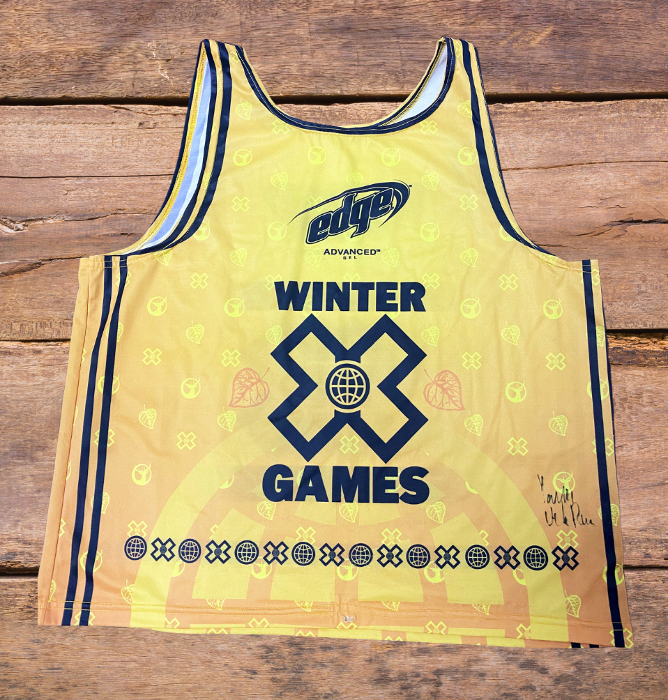 Thumbnail: Winter X Games 2005 Gold Medalist Jersey Worn & Signed by Xavier de la Rue