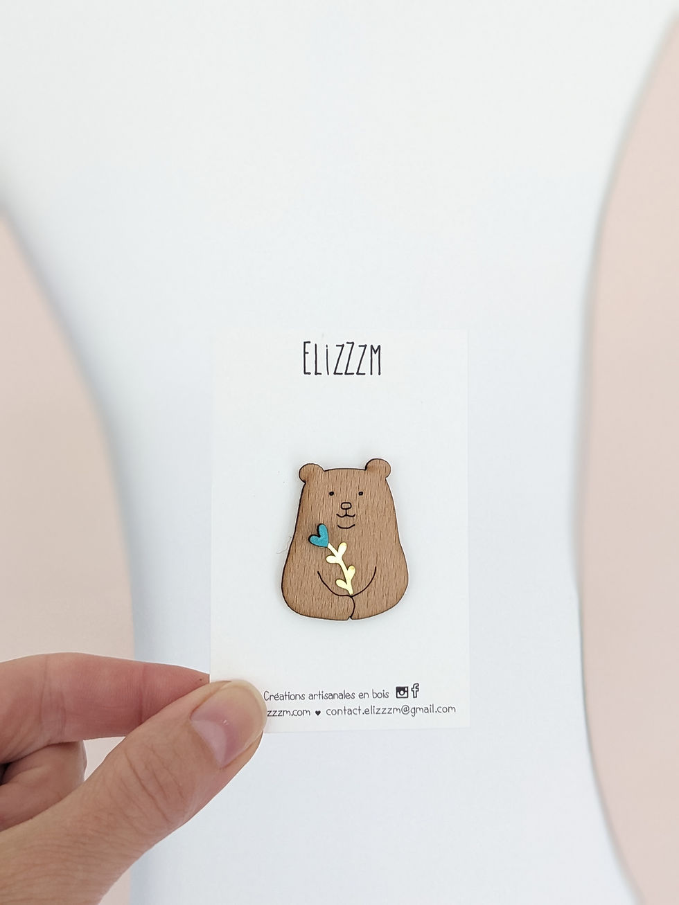 Miniature : Broche *Ours fleuri*