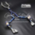 Mercedes-Benz C63 w204 Titanium Valved Rear Exhaust+Tips+Mid pipe+Down pipes