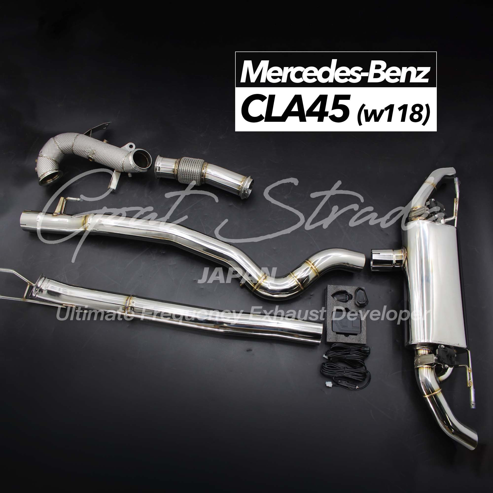 Mercedes-Benz CLA45 w118 Sus304 Valved Rear sport Exhaust+Mid pipe+Down pipes