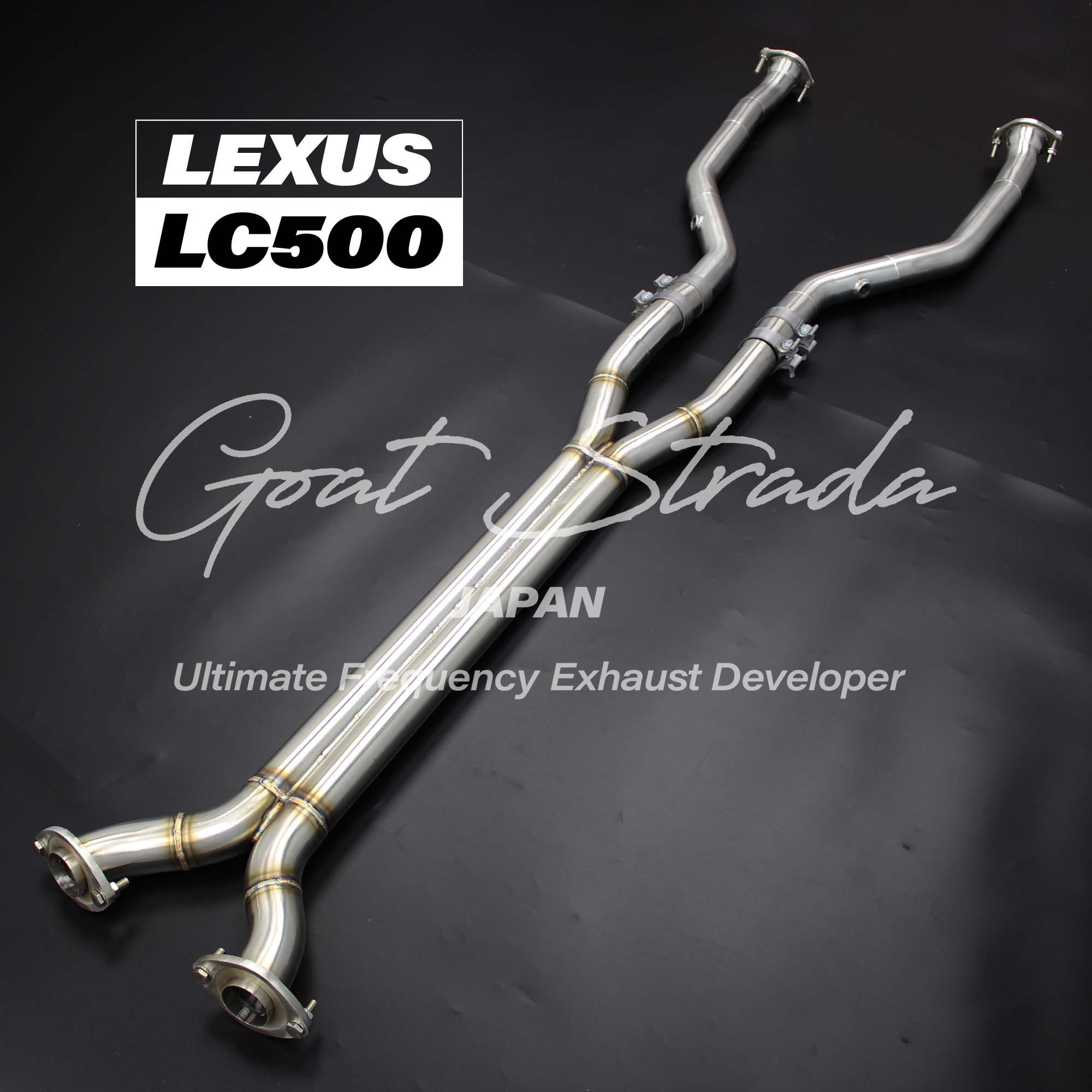 LEXUS LC500 5.0L V8 Sus304 F1 souond Mid pipe Ultimate Ver.