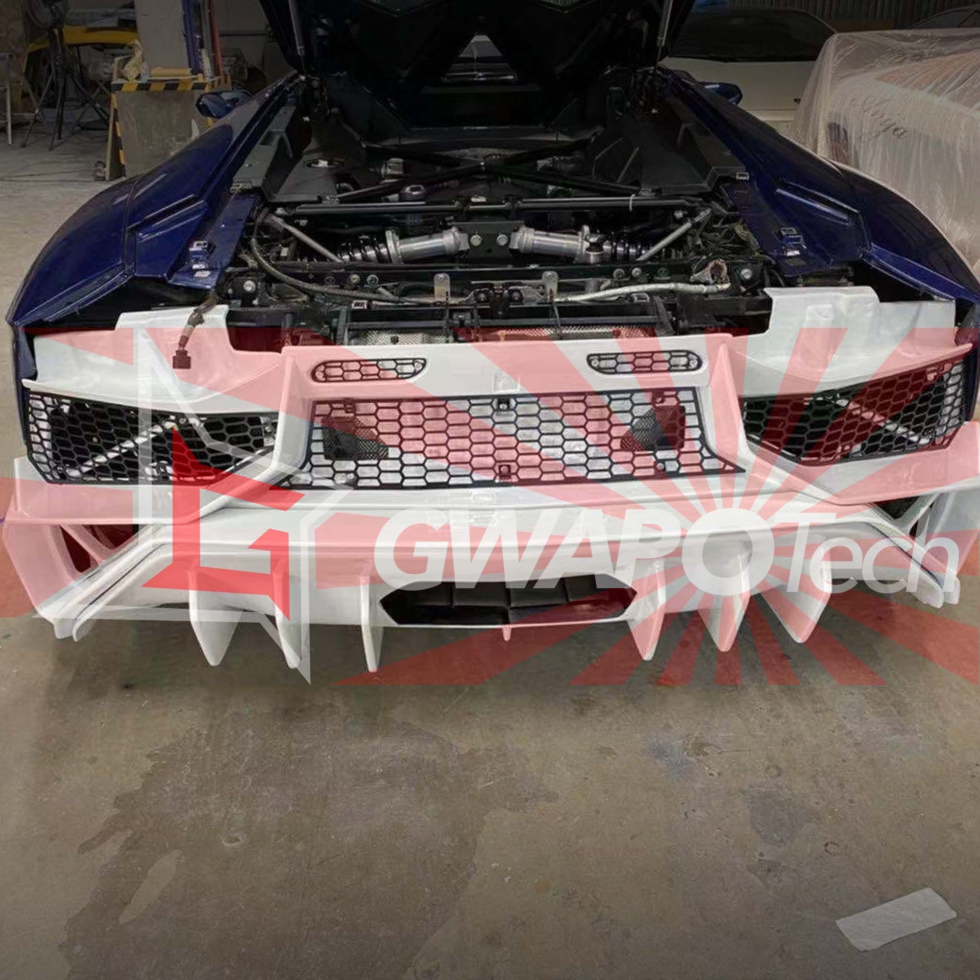 ランボルギーニアヴェンタドール全モデル対応SVスタイルリアバンパー