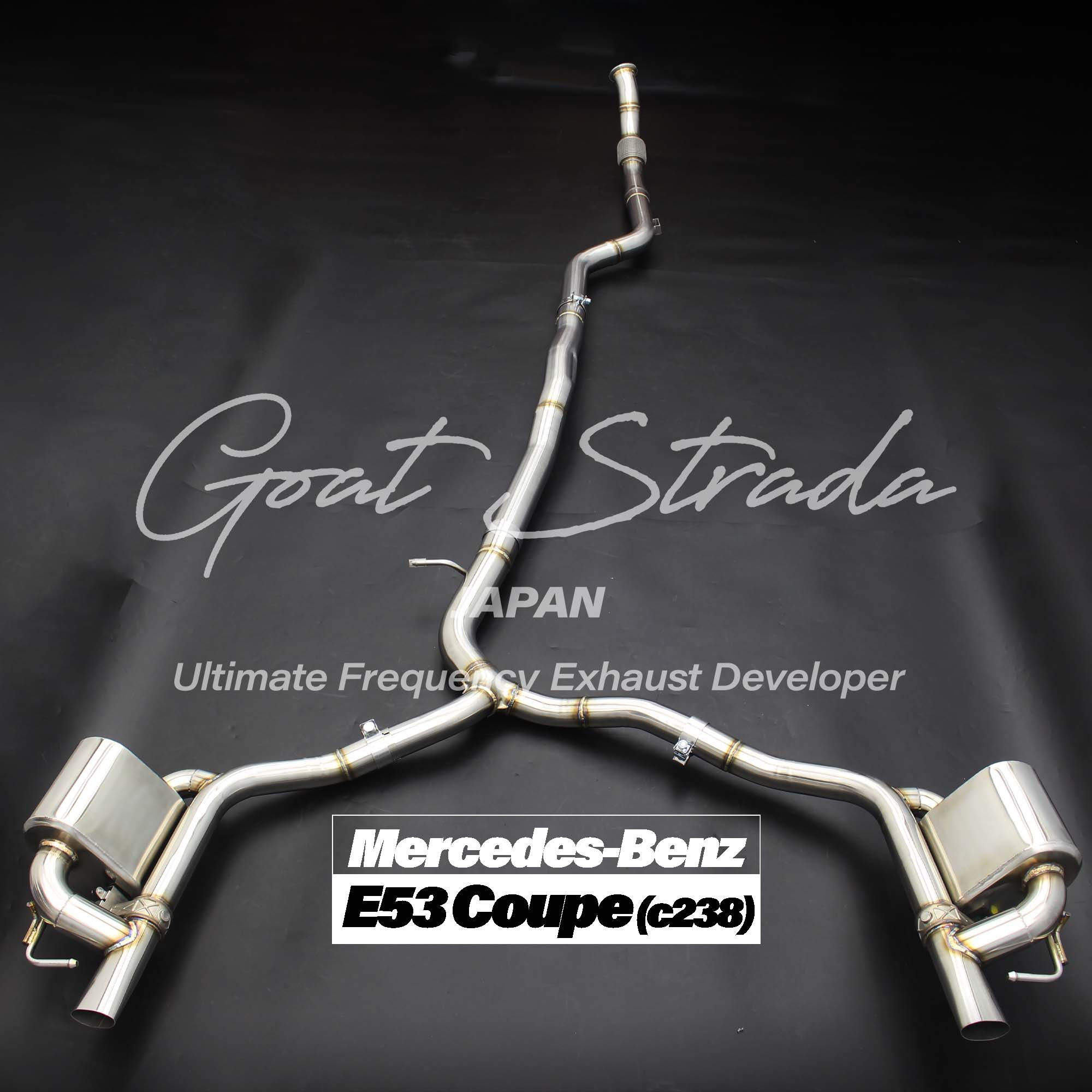 Mercedes-Benz E53 c238 Coupe Sus304 Valved Rear sport Exhaust+Mid pipe