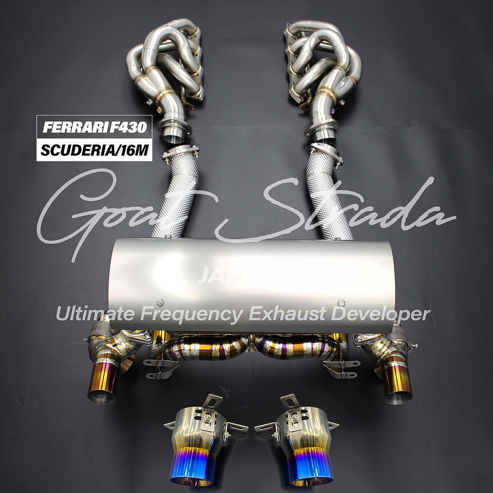 Ferrari F430 Scuderia/16M Racing valved sport Exhaust system
