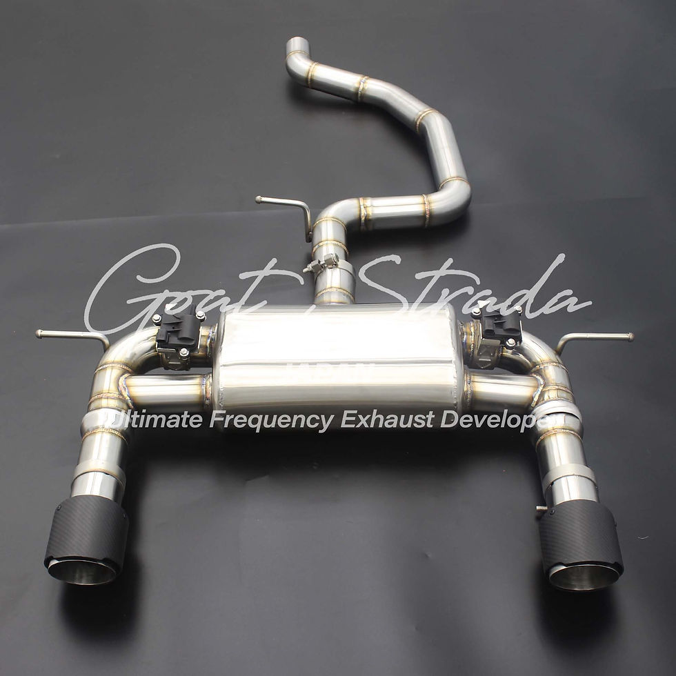 Thumbnail: AUDI TT Mk3 1.8L/2.0L FF Sus304 Valved Rear Exhaust+Tips+Mid pipe+down pipes