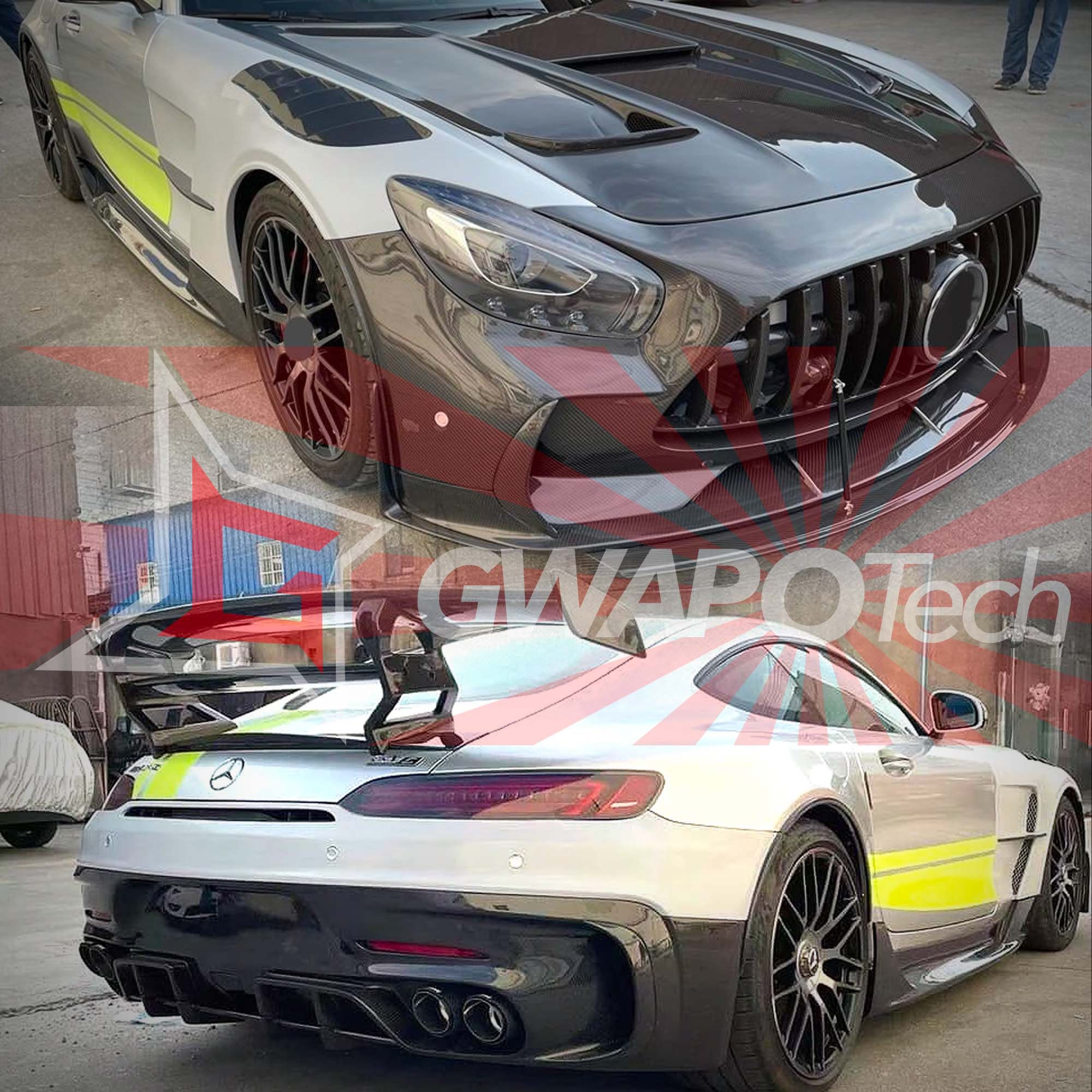 メルセデス・ベンツ AMG GT対応ドライカーボン製BLACK SERIESアップグレードキット