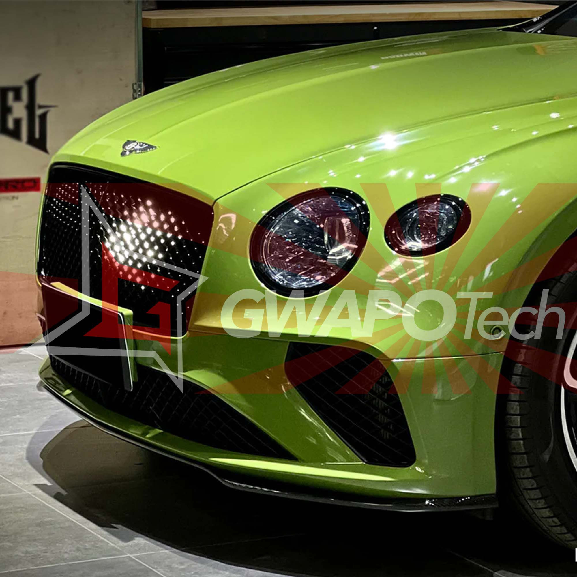 ベントレーコンチネンタルGT 2018-2022対応カーボンフロントリップスポイラー