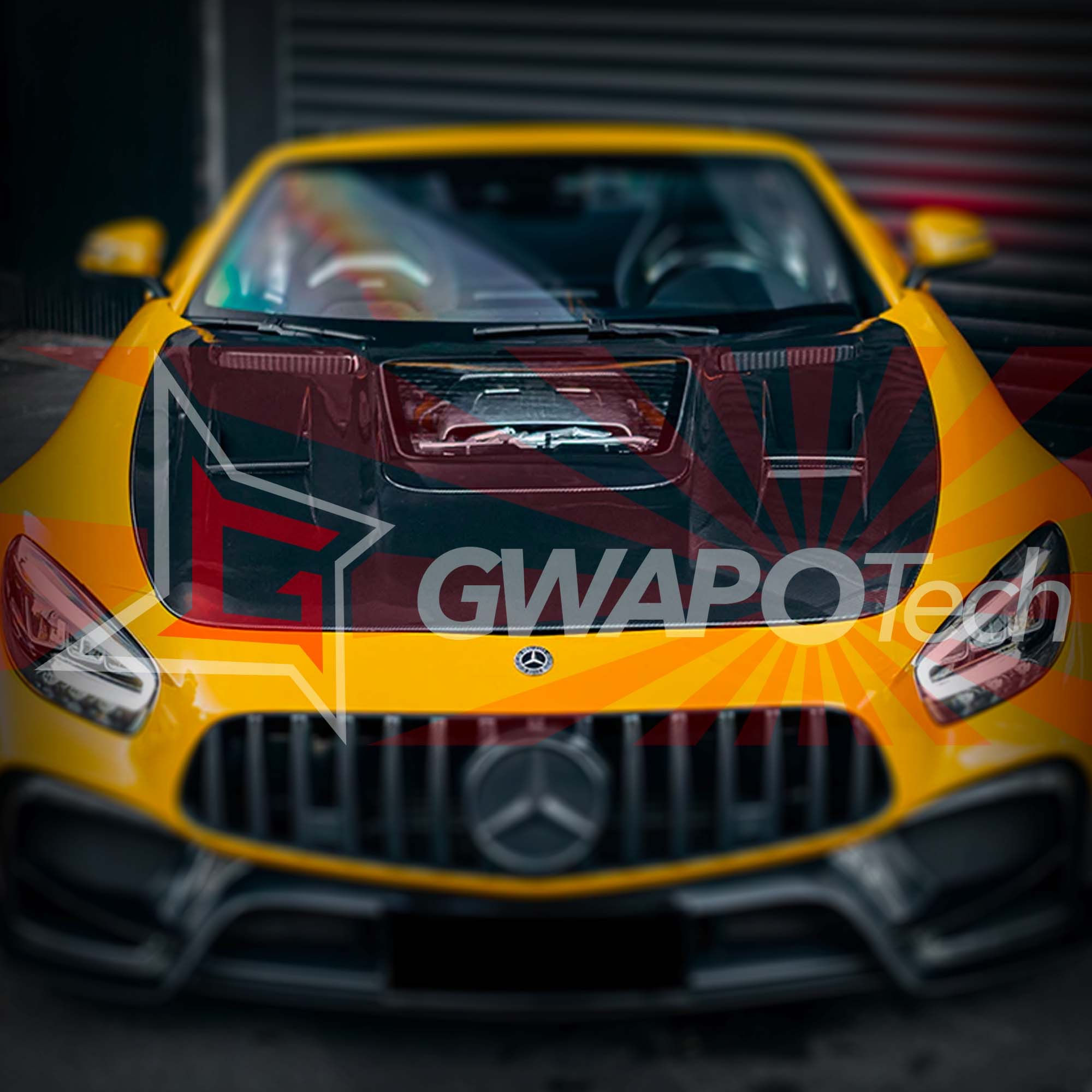 メルセデス・ベンツ AMG GT対応カーボン製シースルーボンネットVer.1