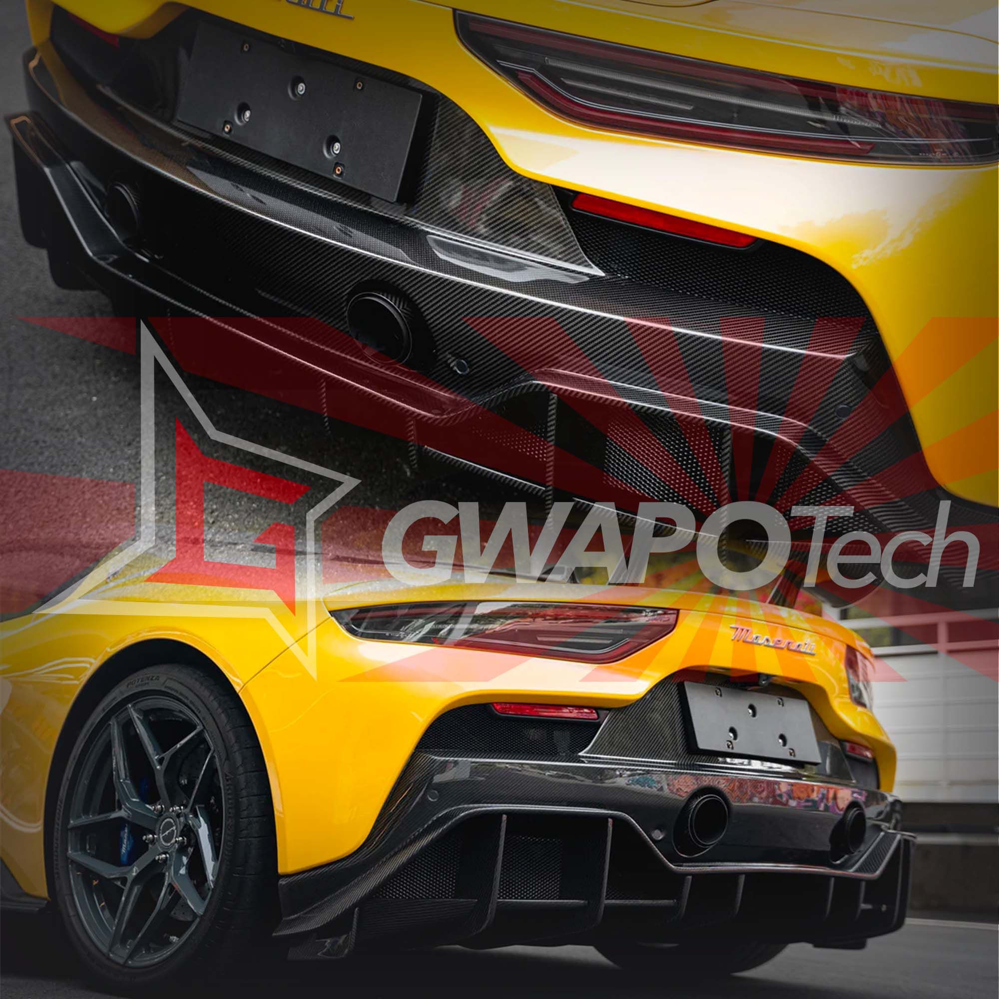 マセラティMC20対応ドライカーボン製リアディフューザーVer.2