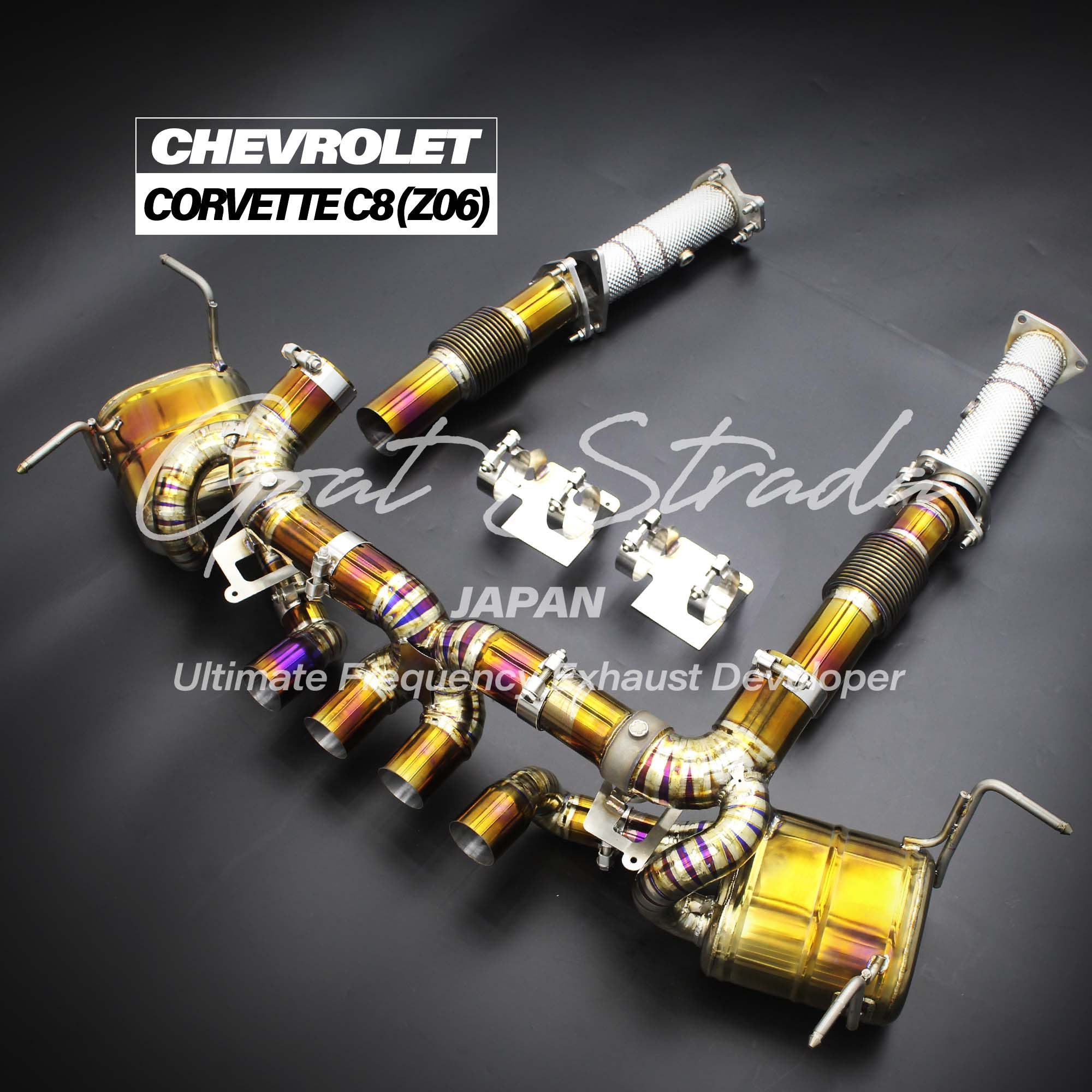CHEVROLET CORVETTE C8 Z06 Titanium Valved Rear Exhaust+Down Pipes