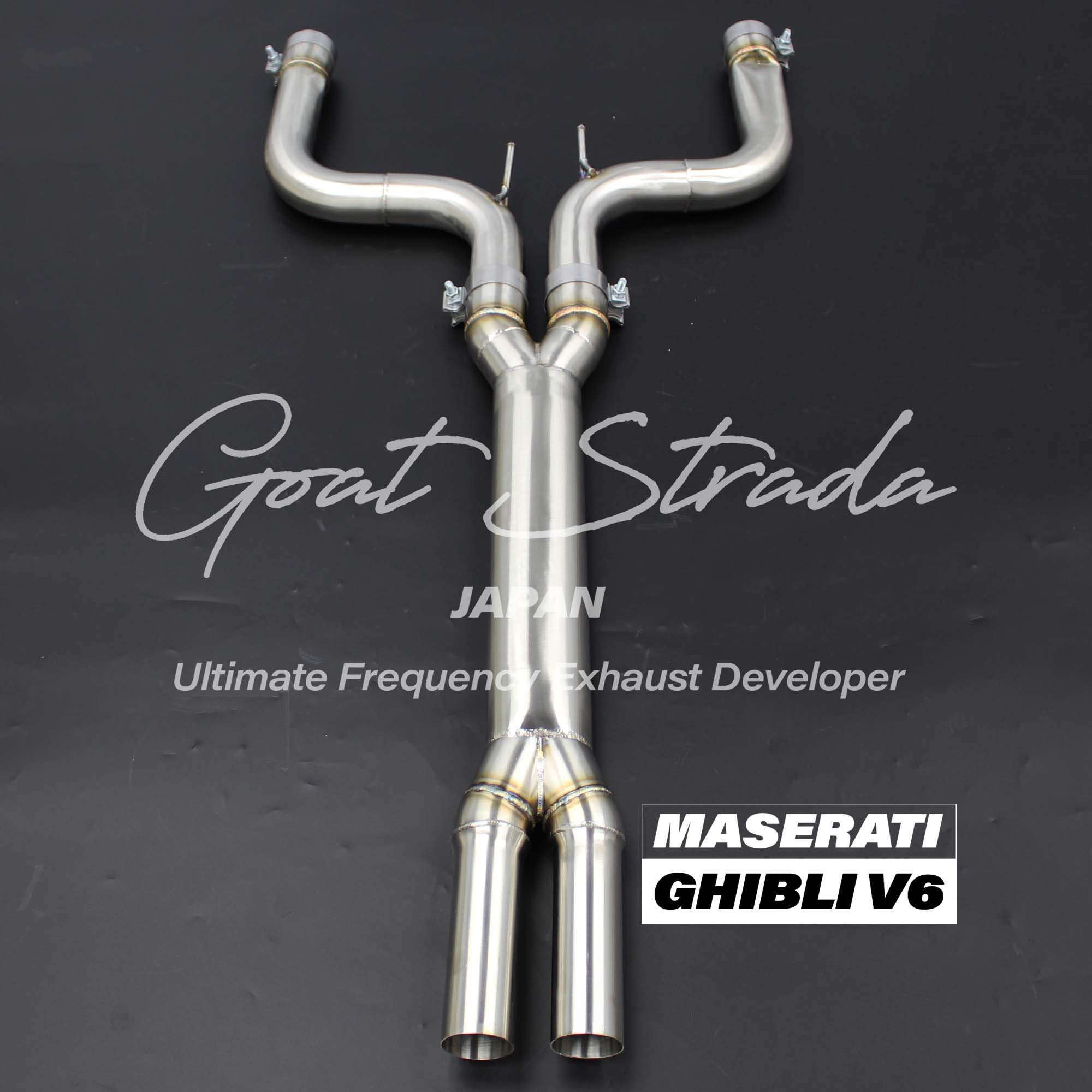 MASERATI GHIBLI 3.0T v6 Sus304 Merge-tube Racing Mid pipe