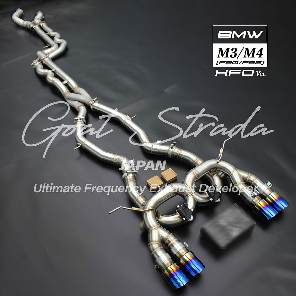 Stage 2 BMW M3 M4 F8x (F80 F82) F1 sound Package Valved Full Exhaust system
