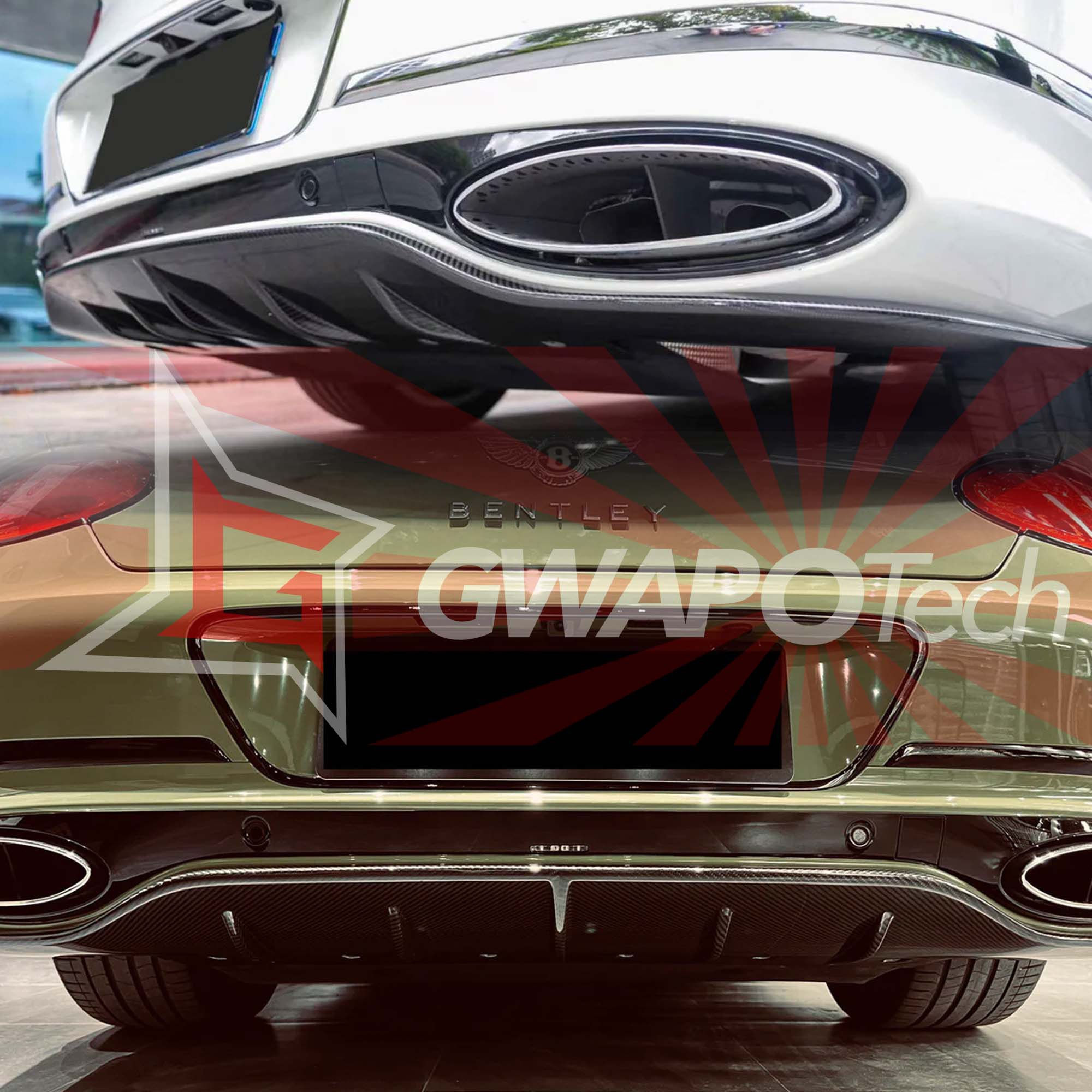 ベントレーコンチネンタルGT 2018-2022対応カーボンリアディフューザー