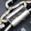 Thumbnail: Volkswage GOLF R Mk7.5 Sus304 Valved Rear sport Exhaust+Mid pipe+Tips Stage 2