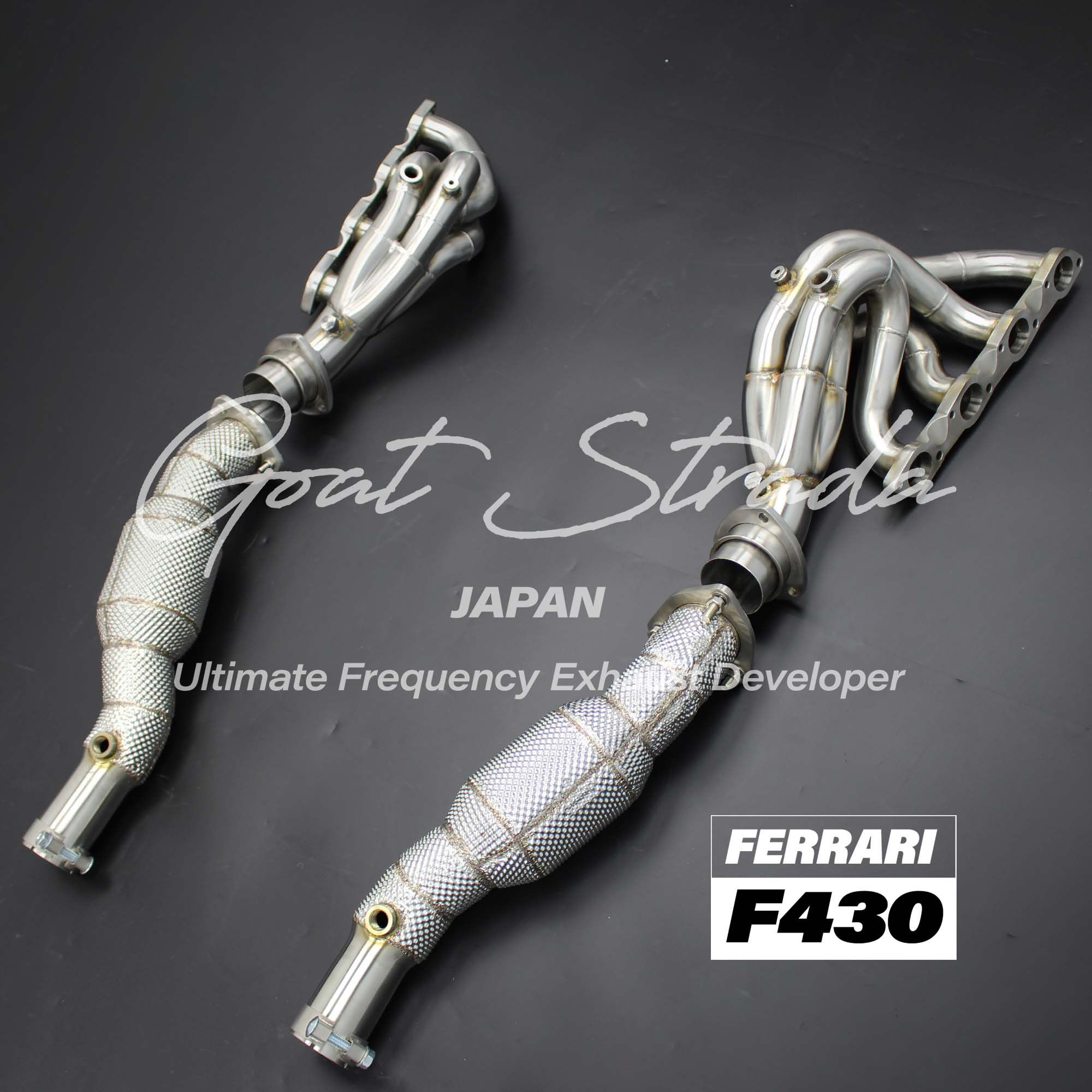 Ferrari F430/F430 Scuderia 16M F1 sound Equal Length Headers+Down pipes