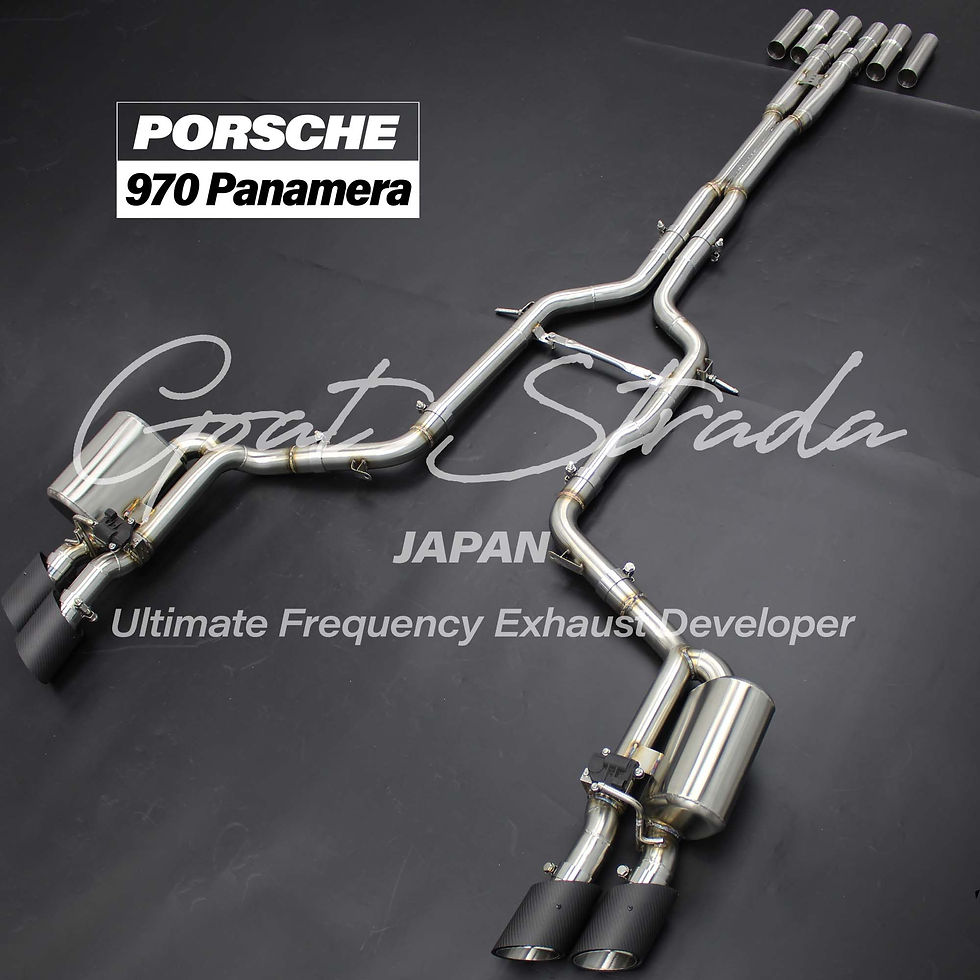 Thumbnail: Porsche 970 Panamera Sus304 Valved Rear sport Exhaust+Mid pipe+tips