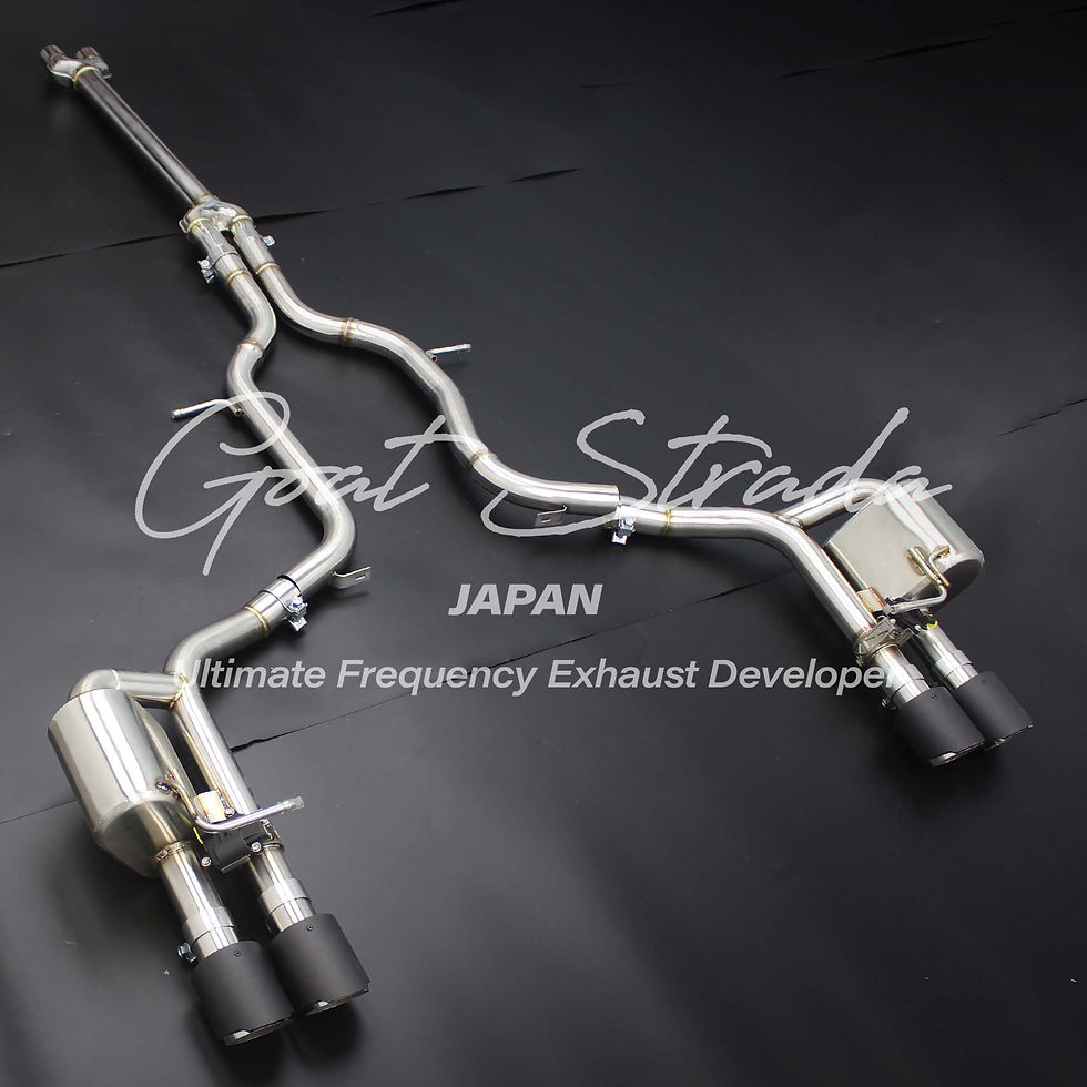 Porsche 970 Panamera Sus304 Valved Rear sport Exhaust+Mid pipe+tips