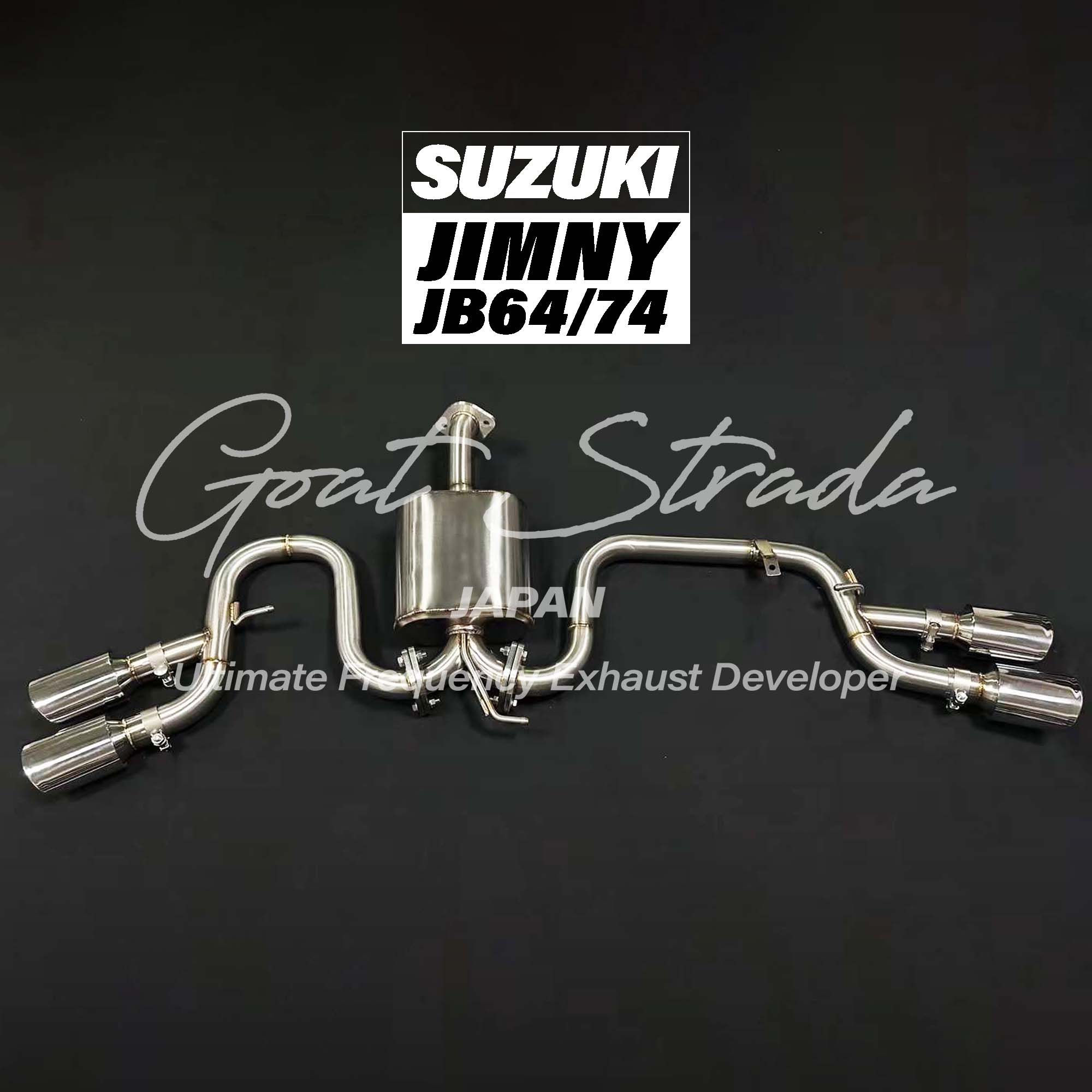 Suzuki Jimny JB64/JB74 Sus304 Rear Exhaust+Mid pipe