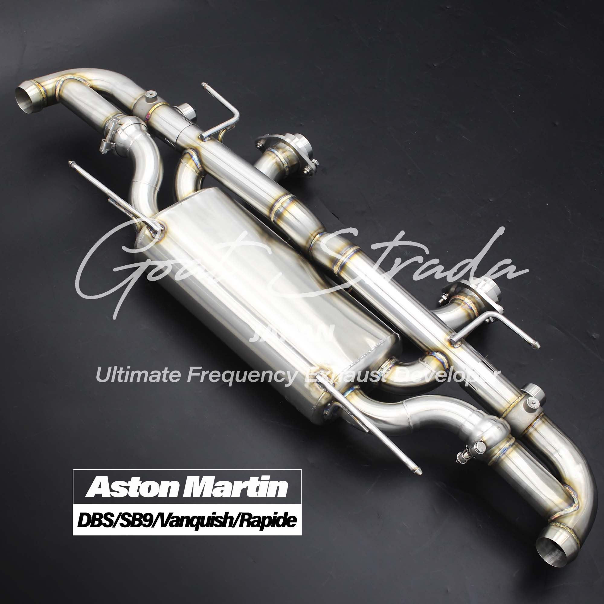 Aston Martin DB9/DBS/Vanquish/Rapide Valved Rear Exhaust+Tips ver.2