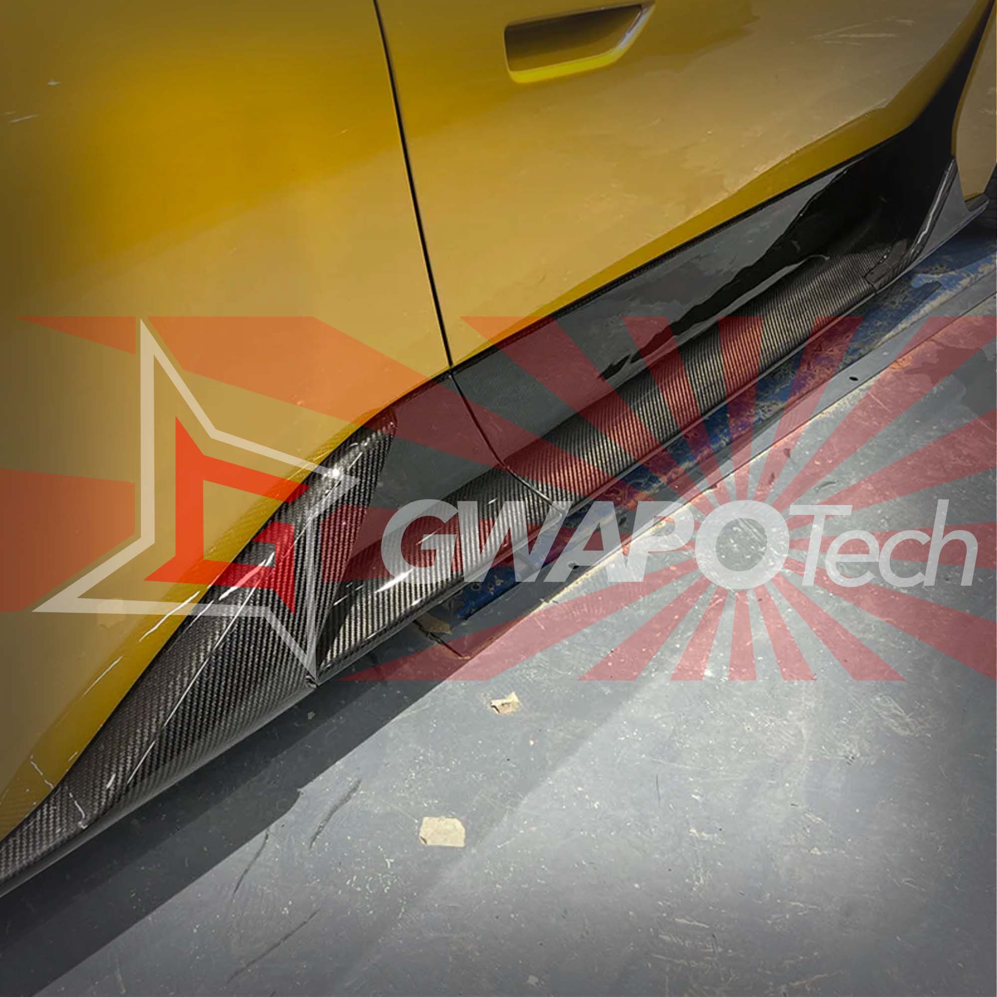 マセラティMC20対応ドライカーボン製サイドスカートVer.2