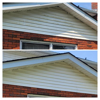 Siding Peak Cleaning Before and After