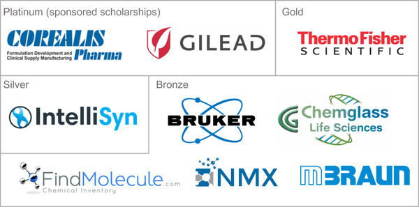 Many thanks to our generous 2020 sponsors for supporting the training of the next generation of chem