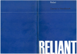 Reliant Rebel service handbook