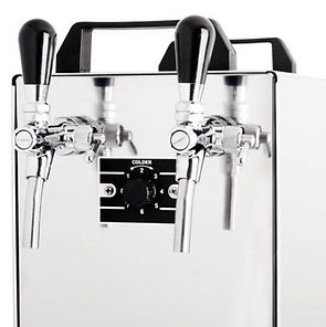 Twin tap beer cooler