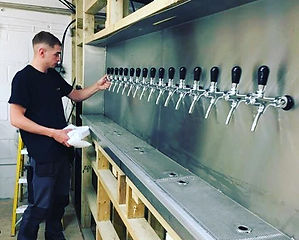 Beer tap wall installation Morepour