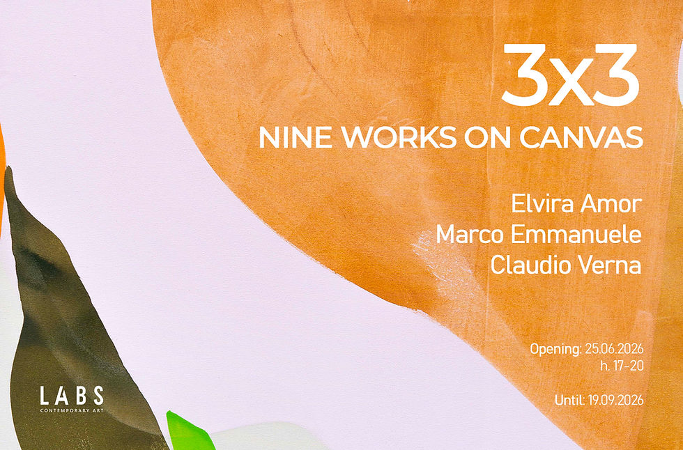 3x3 Nine works on canvas