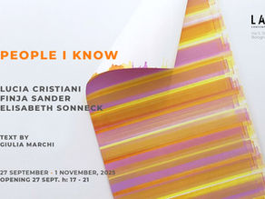New Opening: PEPOLE I KNOW | Lucia Cristiani, Elisabeth Sonneck, Finja Sander